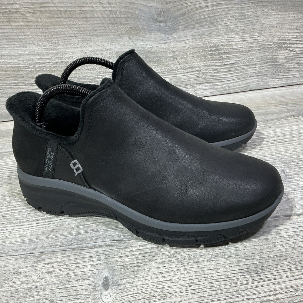 Skechers Hands Free Slip-ins Easy Going Modern Hour Black Women's Bootie US 9